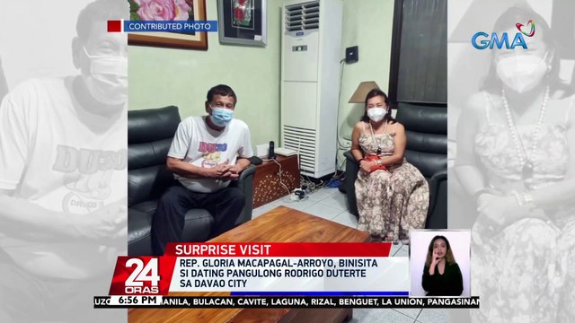 Rep. Gloria Macapagal-Arroyo, binisita si dating pangulong Rodrigo Duterte sa Davao City | 24 Oras
