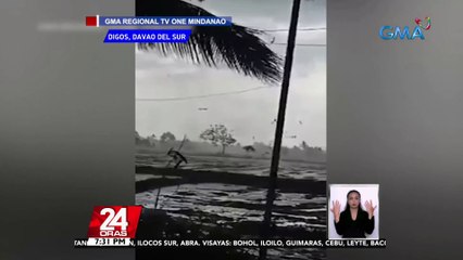 16 pamilya sa Digos, Davao del Sur, apektado sa pananalasa ng buhawi | 24 Oras