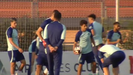 El Atlético trabaja duro en Los Ángeles de San Rafael