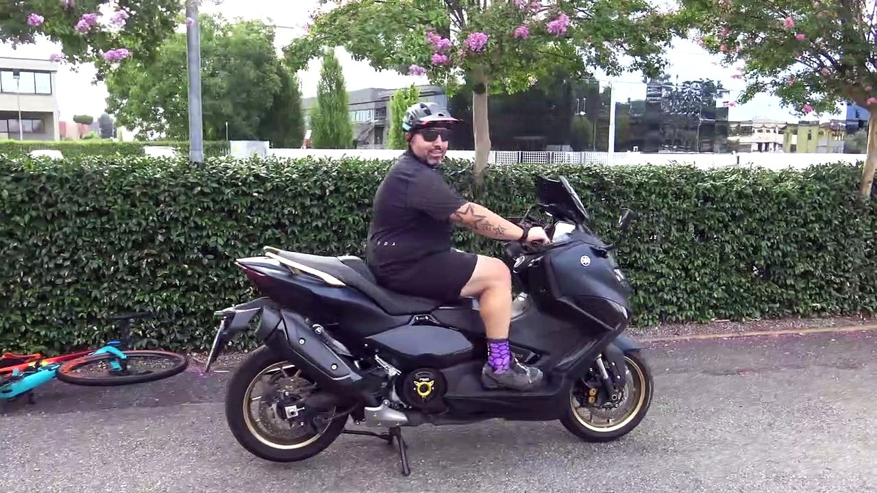 T MAX 560 TECH MAX 2022 ORIGINAL ALARM CLUTCH AND VARIATOR MALOSSI EQUIPPED WORKING FAST