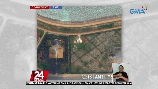Itinayong radar dome ng China sa artificial island sa Mischief Reef, iprinisinta kasabay ng anibersaryo ng 2016 Arbitral Award ng Pilipinas | 24 Oras