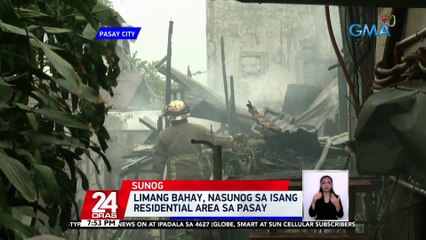 Limang bahay, nasunog sa isang residential area sa Pasay | 24 Oras