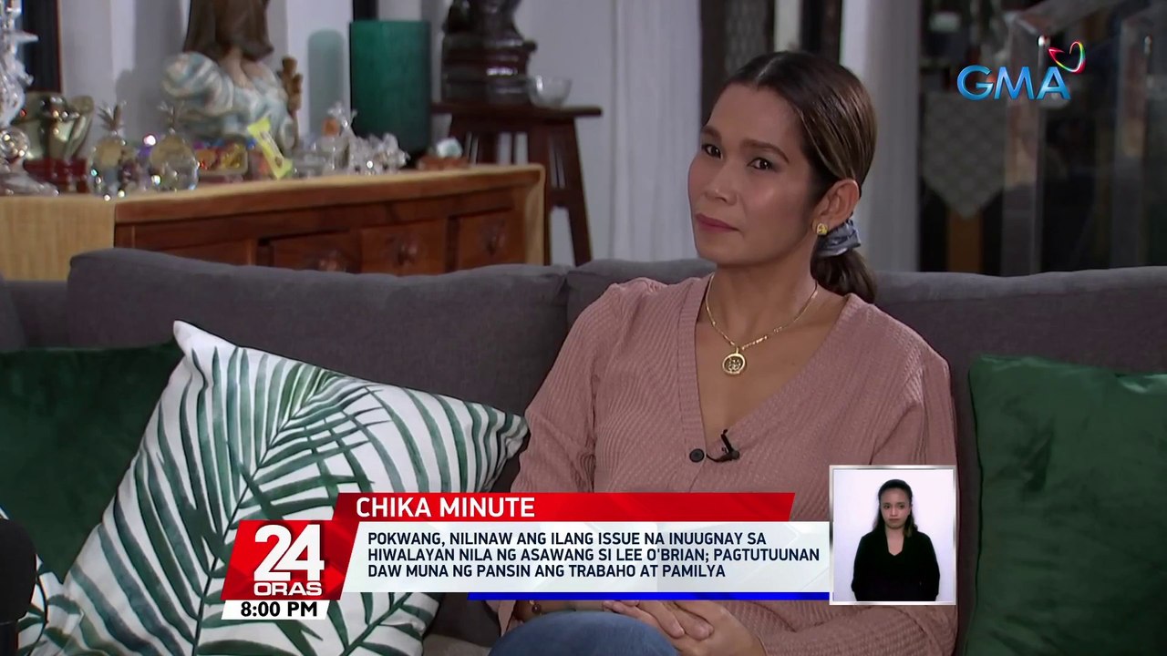 Pokwang, nilinaw ang ilang issue na inuugnay sa hiwalayan nila ng asawang si Lee O'Brian; pagtutuunan daw muna ng pansin ang trabaho at pamilya | 24 Oras
