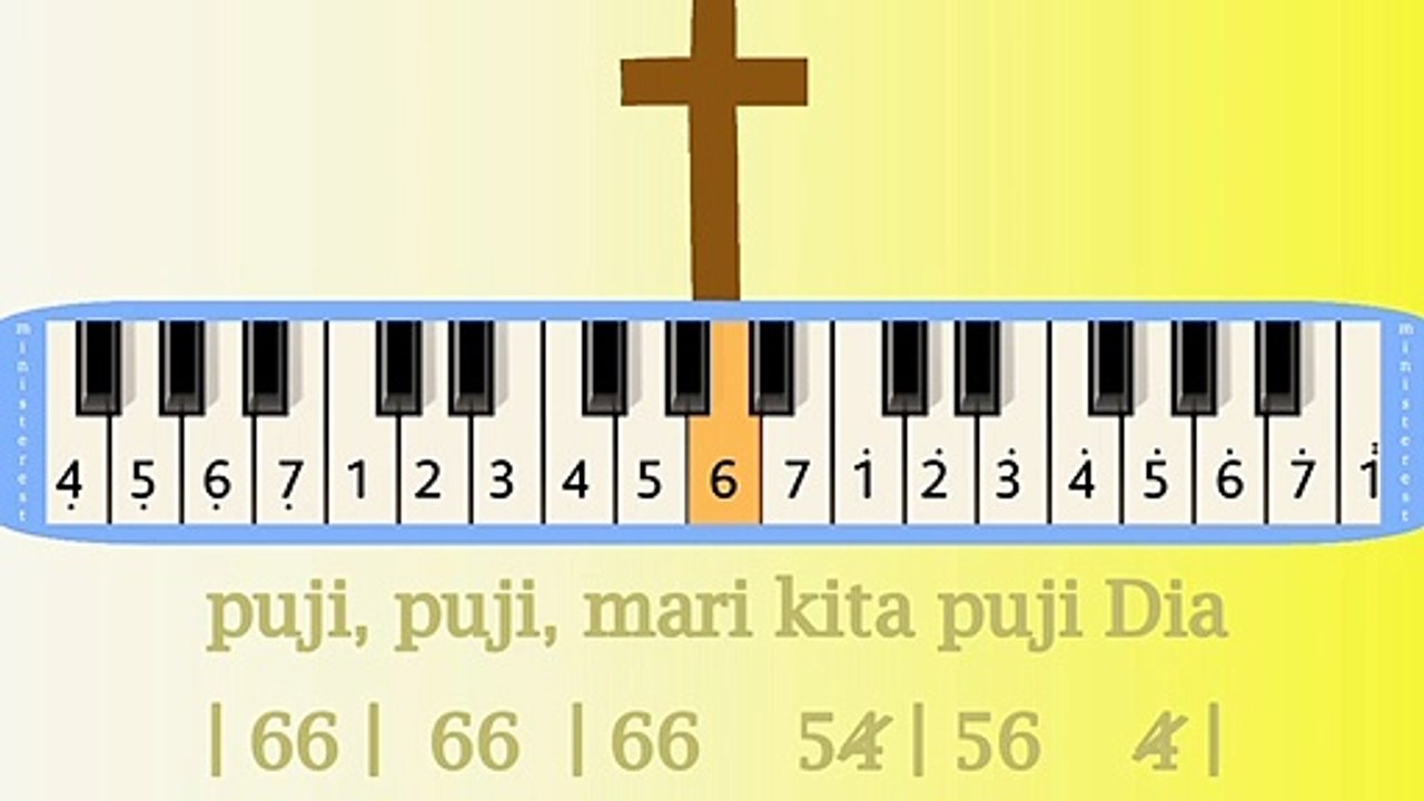 MEMUJI TUHAN SELALU: PIANIKA ❲MELODICA❳ TUTORIAL | LAGU ROHANI