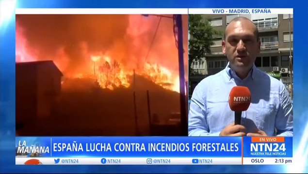 Ola de calor en España desató crisis por incendios forestales