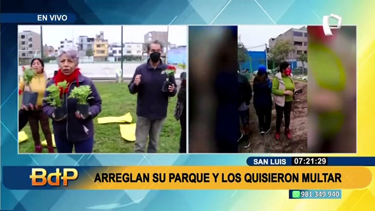 San Luis: vecinos denuncian que municipalidad intentó multarlos por remodelar un parque