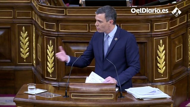 Pedro Sánchez, a Cuca Gamarra: Lo que hace el PP es parapetarse detrás de ETA para negar el deber moral de la derecha de asumir que el Estado debe condenar el golpe de estado del 36 y la dictadura franquista