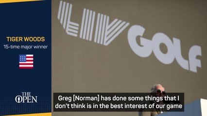Greg Norman Open snub the 'right thing' - Tiger Woods