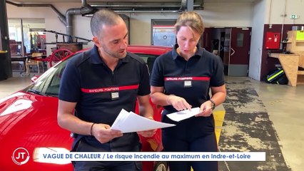 Le Journal - 12/07/2022 - VAGUE DE CHALEUR / Le risque incendie au maximum en Indre-et-Loire