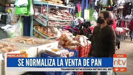 Se normaliza la venta del pan en mercados