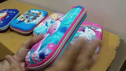 Unboxing and Review of Kids Designer Cute Premium Stylish Multipurpose Unicorn Pencil Box Pencil Case Large Capacity
