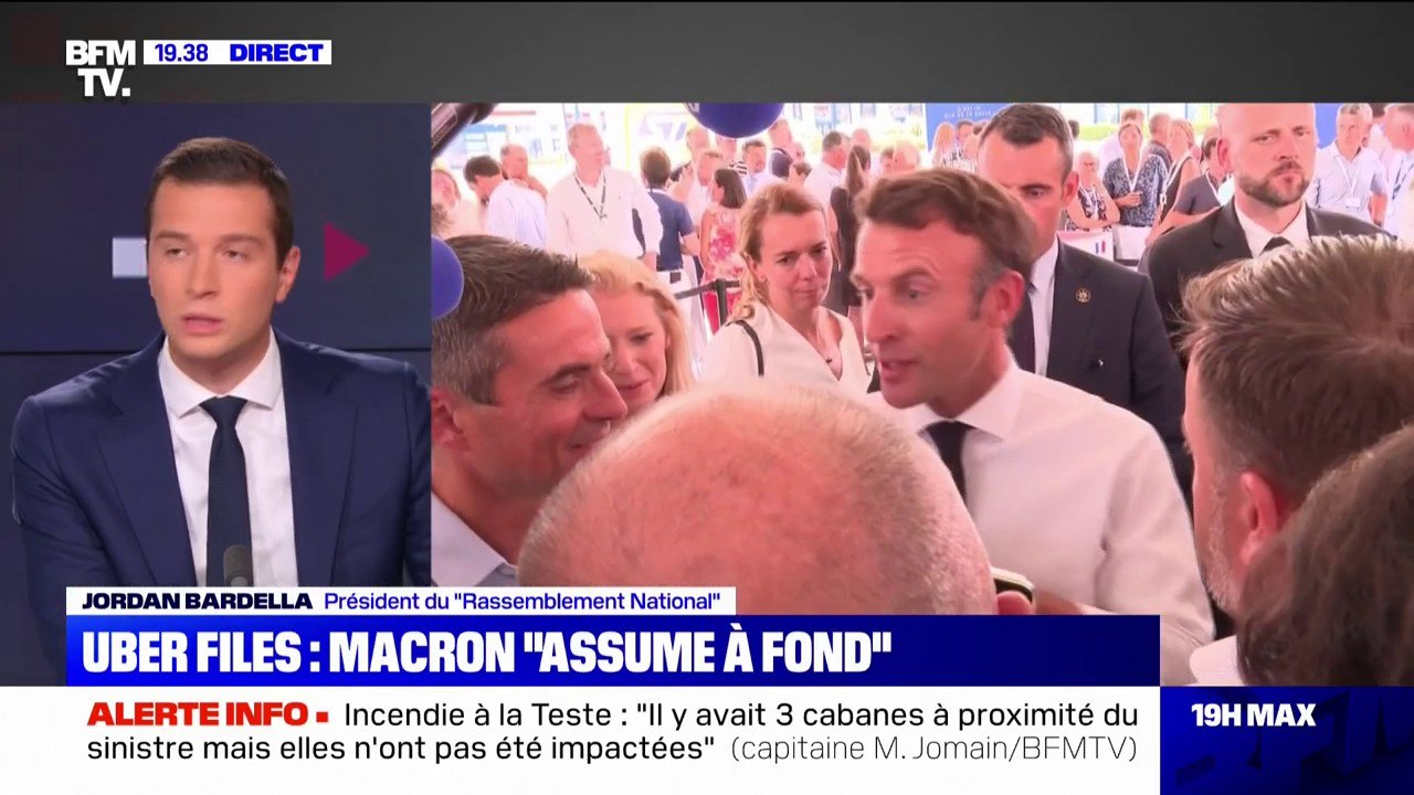 Jordan Bardella sur les Uber files: "Dans la France d'Emmanuel Macron, ce sont les gens qui vont bénéficier de la loi qui l'écrivent"
