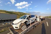 Son dakika haberleri | Kontrolden çıkan otomobil takla attı: 2 yaralı