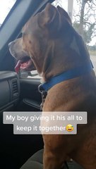 My Boy Giving It His All to Keep It Together