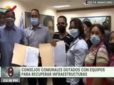 Consejos Comunales del estado Delta Amacuro reciben equipos para la recuperación de infraestructuras