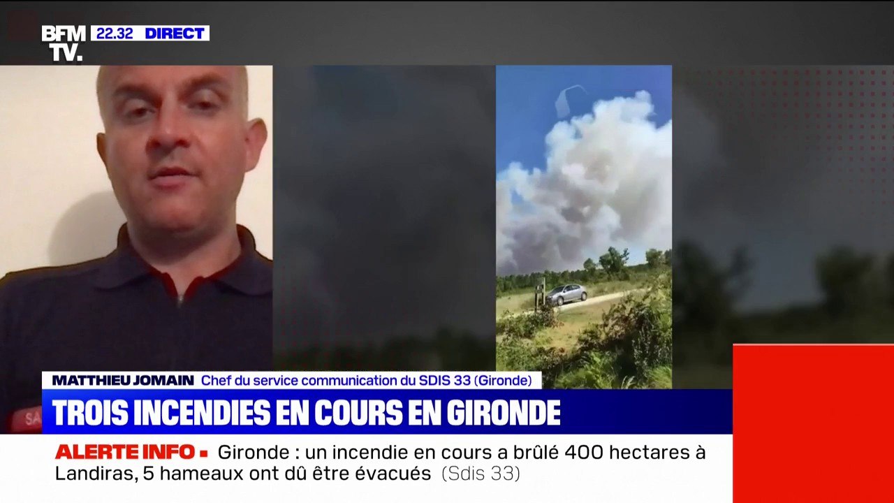 Gironde: 400 hectares brûlés à Landiras, selon les pompiers