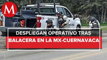 García Harfuch llega a zona donde ocurrió balacera en la México-Cuernavaca