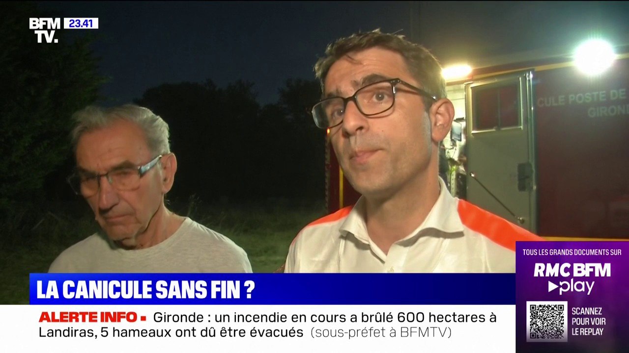 Landiras: "140 pompiers sur le terrain" pour lutter contre l'incendie