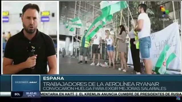 Trabajadores de la aerolínea española Ryanair convocaron huelga para exigir mejoras salariales
