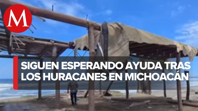 A un año de afectaciones por huracanes, pecadores de Michoacán siguen esperando ayuda