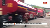 Padam Kebakaran | Anggota bomba nyaris maut terjatuh tingkat tiga