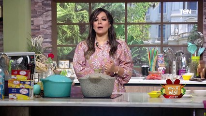 طريقة عمل طاجن كوارع بالصلصه و الحمص مع الشيف فيفيان