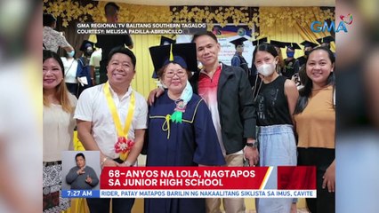 下载视频: 68-anyos na lola, nagtapos sa junior high school | UB