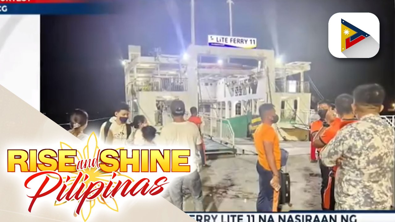 158 sakay ng MV Ferry Lite 11 na nasiraan ng ma...