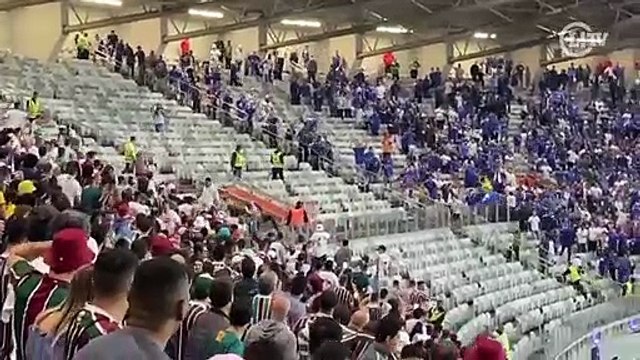 Briga no Mineirão antes da bola rolar pela Copa do Brasil