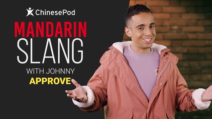 Mandarin Slang with Johnny: Approve | ChinesePod