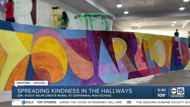 Teen earns Girl Scouts' 'Gold Award' for inspiring mural