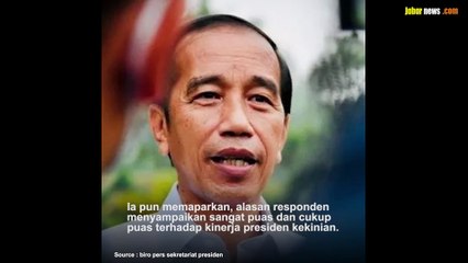 TINGKAT KEPUASAAN TERHADAP PRESIDEN JOKOWI CAPAI 67,5 PERSEN