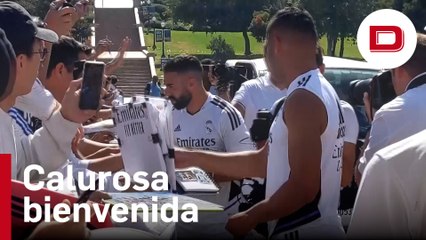 El Real Madrid recibe una calurosa bienvenida en Los Ángeles