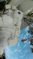 Astronauts space view from  ISS