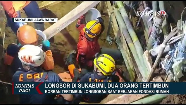 3 Pekerja Bangunan Tertimbun Tanah Longsor di Sukabumi, 2 Orang Belum Ditemukan