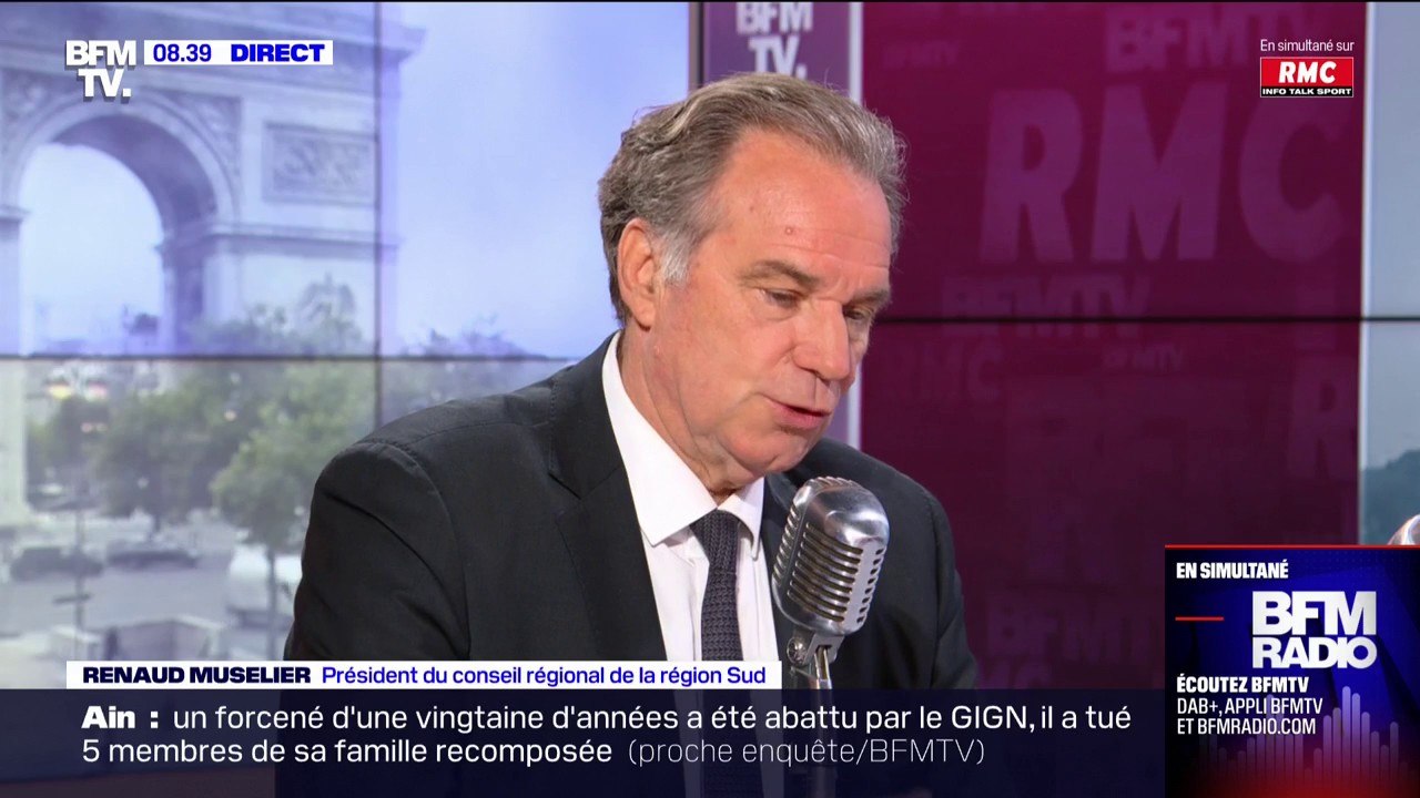 Renaud Muselier: "J'ai fait ce que m'ont appris Monsieur Chirac et Monsieur Sarkozy: additionner entre les verts modérés jusqu'à la droite"