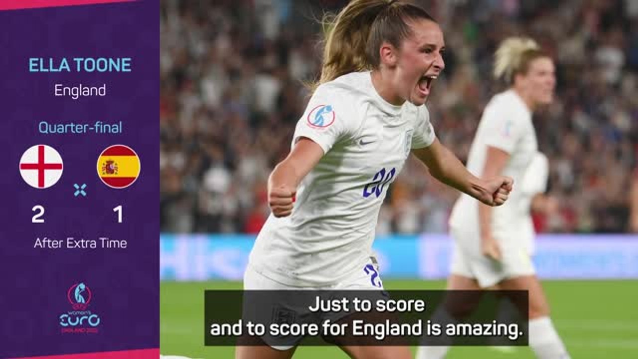 England hero Toone 'over the moon' with dramatic win over Spain