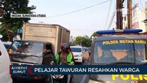 Detik-detik Tawuran Pecah di Jalan Gatot Subroto Medan
