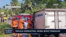 Diduga Akibat Korsleting, Mobil Boks di Kulon Progo Terbakar