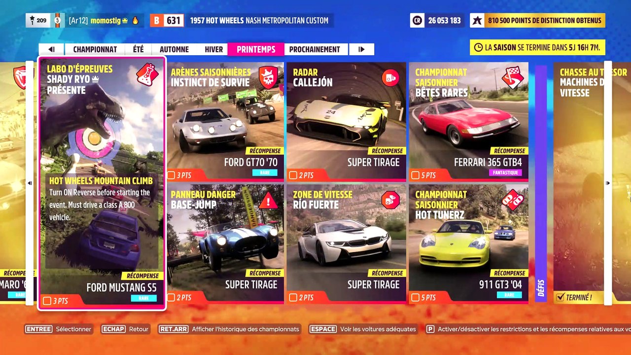 Forza Horizon 5 labo d'épreuve HOT WEELS MONTAIN CLIMB-16