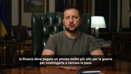 Zelensky: l'Ue ostaggio delle forniture di gas dalla Russia