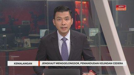 Kemalangan | Jengkaut menggelongsor, pemandu dan kelindan cedera