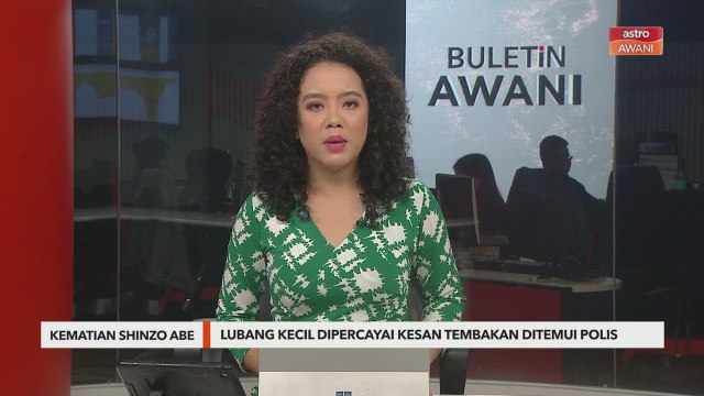 Kematian Shinzo Abe | Lubang kecil dipercayai kesan tembakan ditemui polis