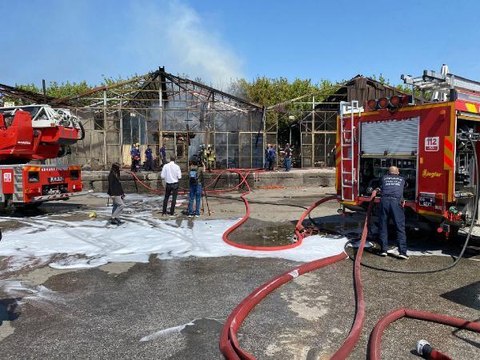 Son dakika haber... Ankara toptancı halinde yangın