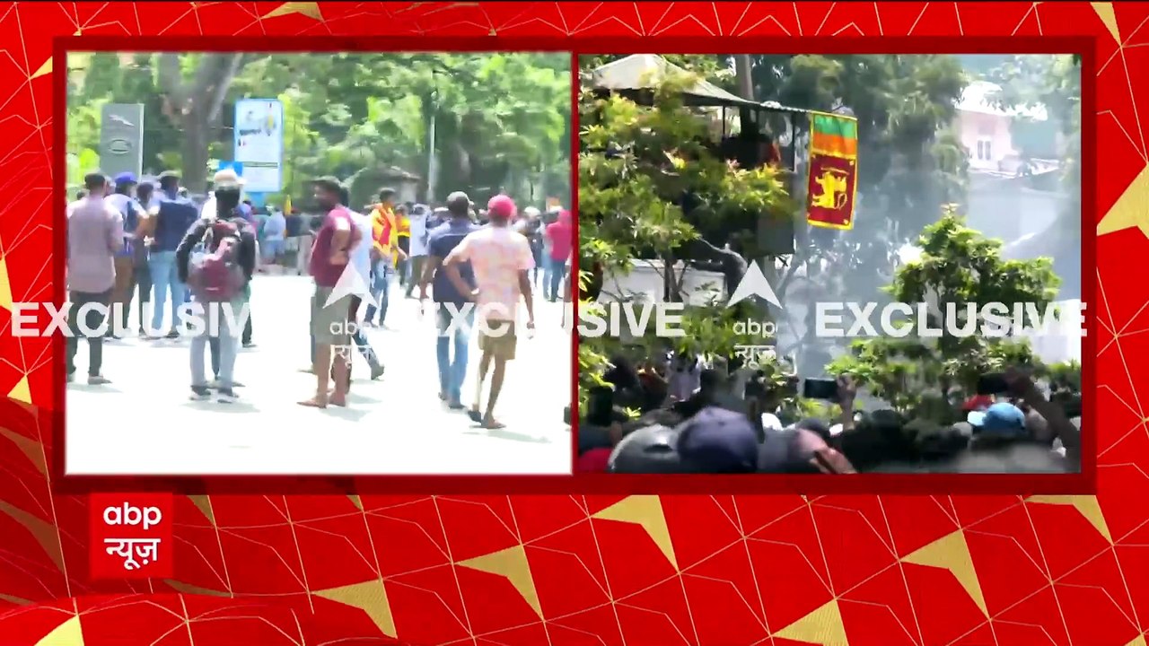 Sri Lanka Crisis: आंसू गैस के गोले से एक प्रदर्शनकारी घायल