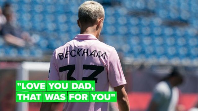 Romeo Beckham scores free kick reminiscent of Dad David Beckham