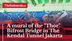 A mural of the "Thor" Bifrost Bridge in The Kendal Tunnel Jakarta