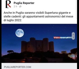 Anche in Puglia Superluna e stelle cadenti nel mese di luglio 2022