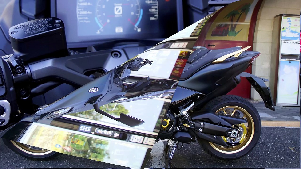 T MAX 560 TECH MAX 2022 0-180 KM h 0-100 TOP SPEED MALOSSI CLUTCH AND VARIO HIGH WAY GERMANY