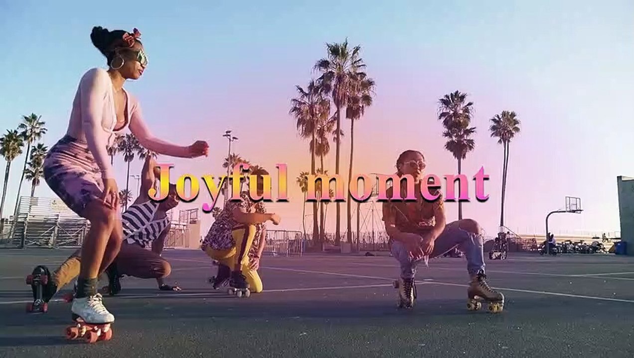 Hip Hop music (Copyright free) with beautiful roller skating dance __ Best Joyful moment video